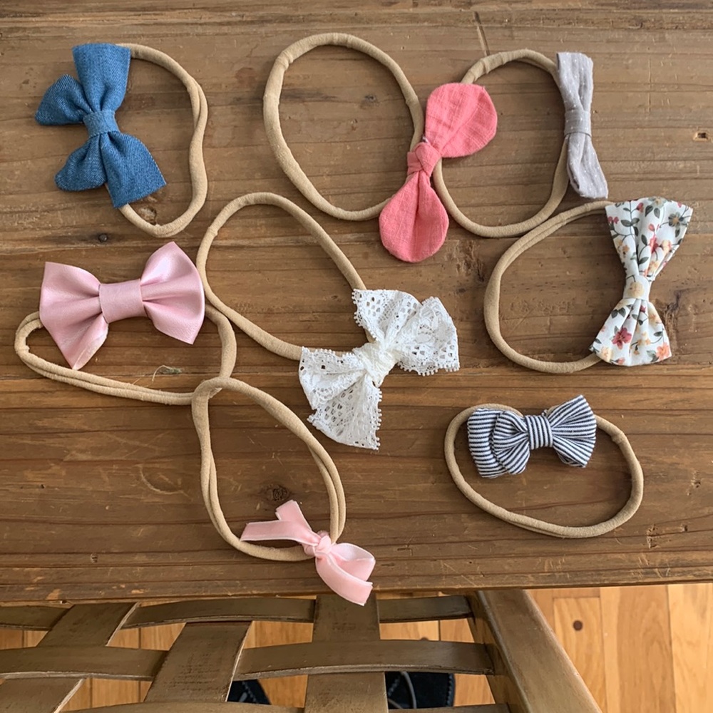 Baby headbands - set of 8